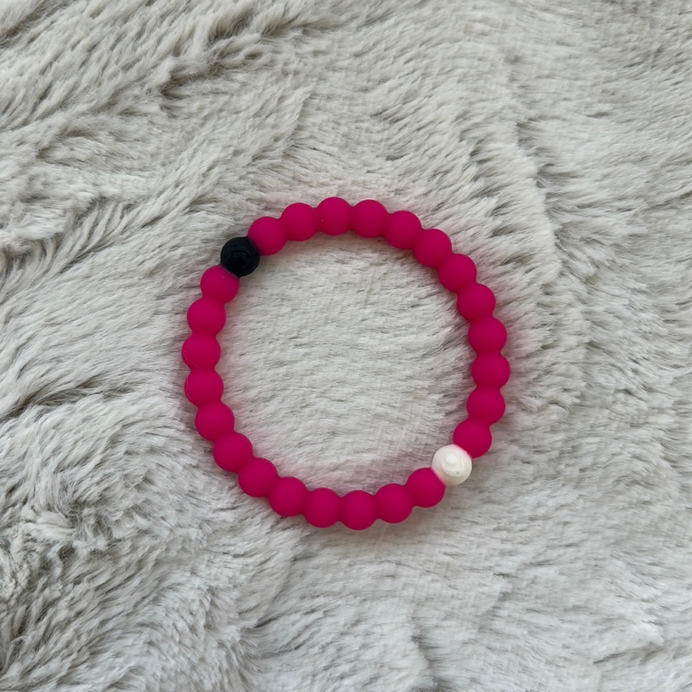 Matte hot pink Lokai bracelet size medium